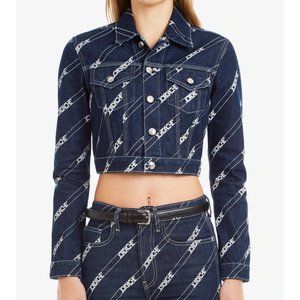 148. NEW! Women's Diagonal Logo Print Jacket